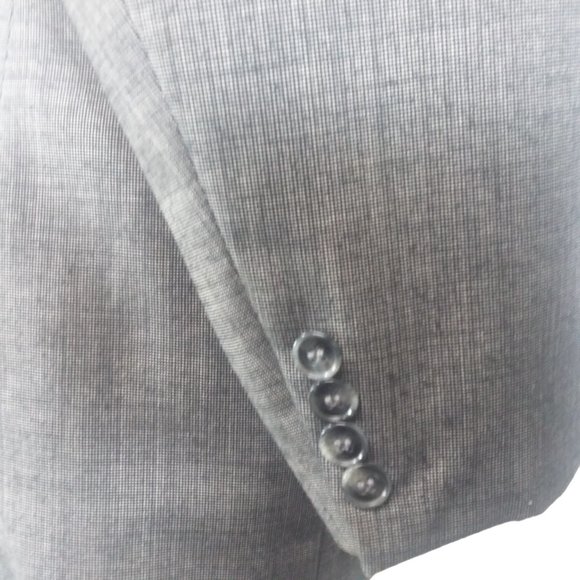 Farah Clothing grey jacket blazer plaid Size 40R - Picture 7 of 9